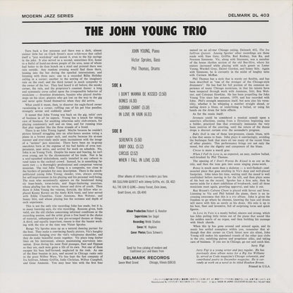 The John Young Trio - The John Young Trio (CEJC00185) 1990 JPN Delmark｜中古LP