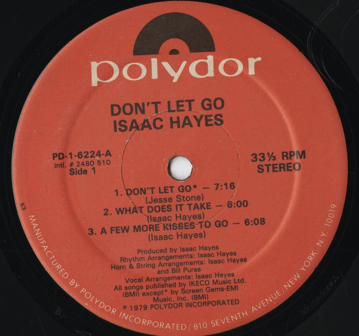 Isaac Hayes - Don't Let Go (PD-1-6224) 1979 US Polydor｜中古LP