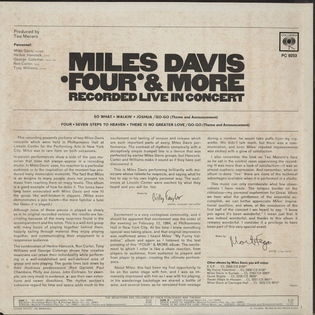Miles Davis / マイルス・デイヴィス / 'Four' & More - Recorded Live