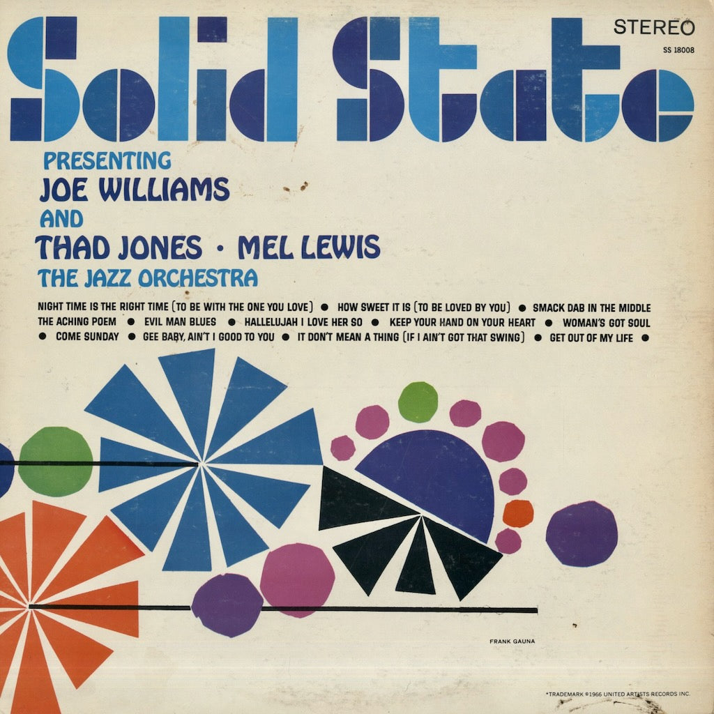 Joe Williams / ジョー・ウィリアムス / Presenting Joe Williams And Thad Jones (SS 18008)