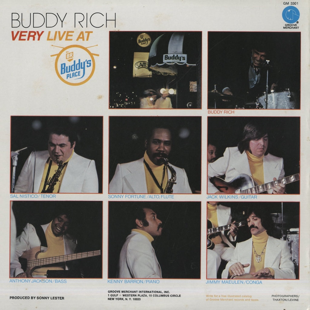 Buddy Rich / バディ・リッチ / Very Live At Buddy's Place (GM 3301)