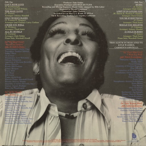 Carmen McRae - Can't Hide Love (BN-LA635-G) LP 1976 US Blue Note｜中古LP