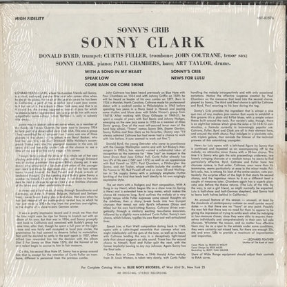 Sonny Clark - Sonny's Crib (BST 81576) LP 1972 US Blue Note｜中古LP