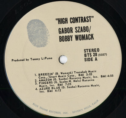Gabor Szabo - High Contrast (BTS28) 1971 US Blue Thumb｜中古LP