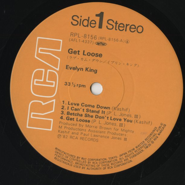 Evelyn King / イヴリン・キング / Get Loose (RPL-8156)