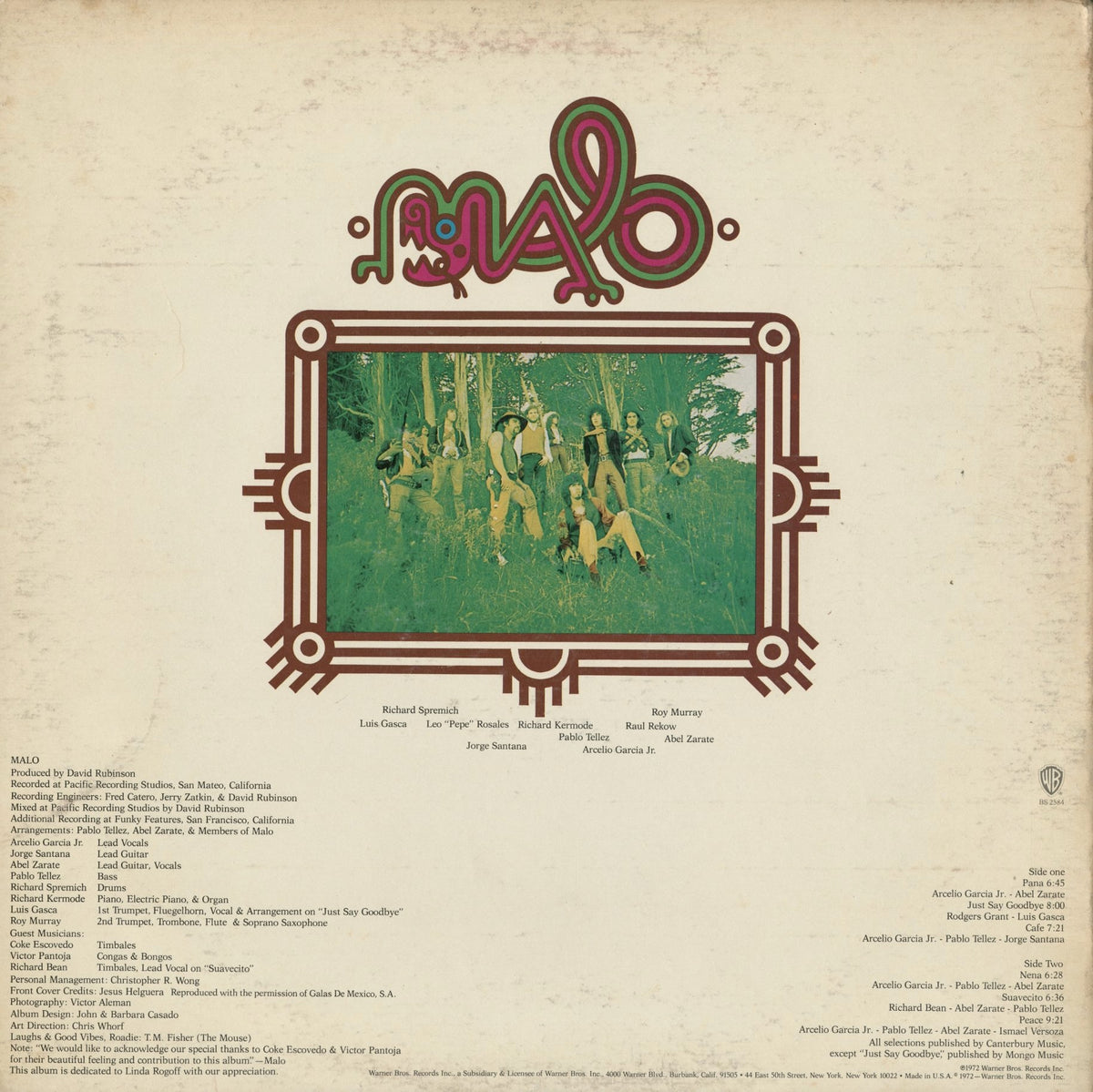 Malo - Malo (BS 2584) 1972 US Warner｜中古LP