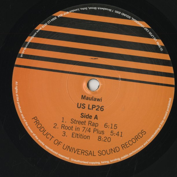 Maulawi / マウラウィ(1974) (USLP26) – VOXMUSIC WEBSHOP