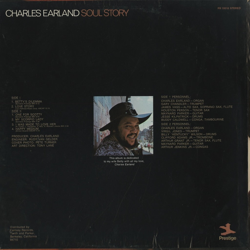 Charles Earland / チャールズ・アーランド / Soul Story (PR10018)