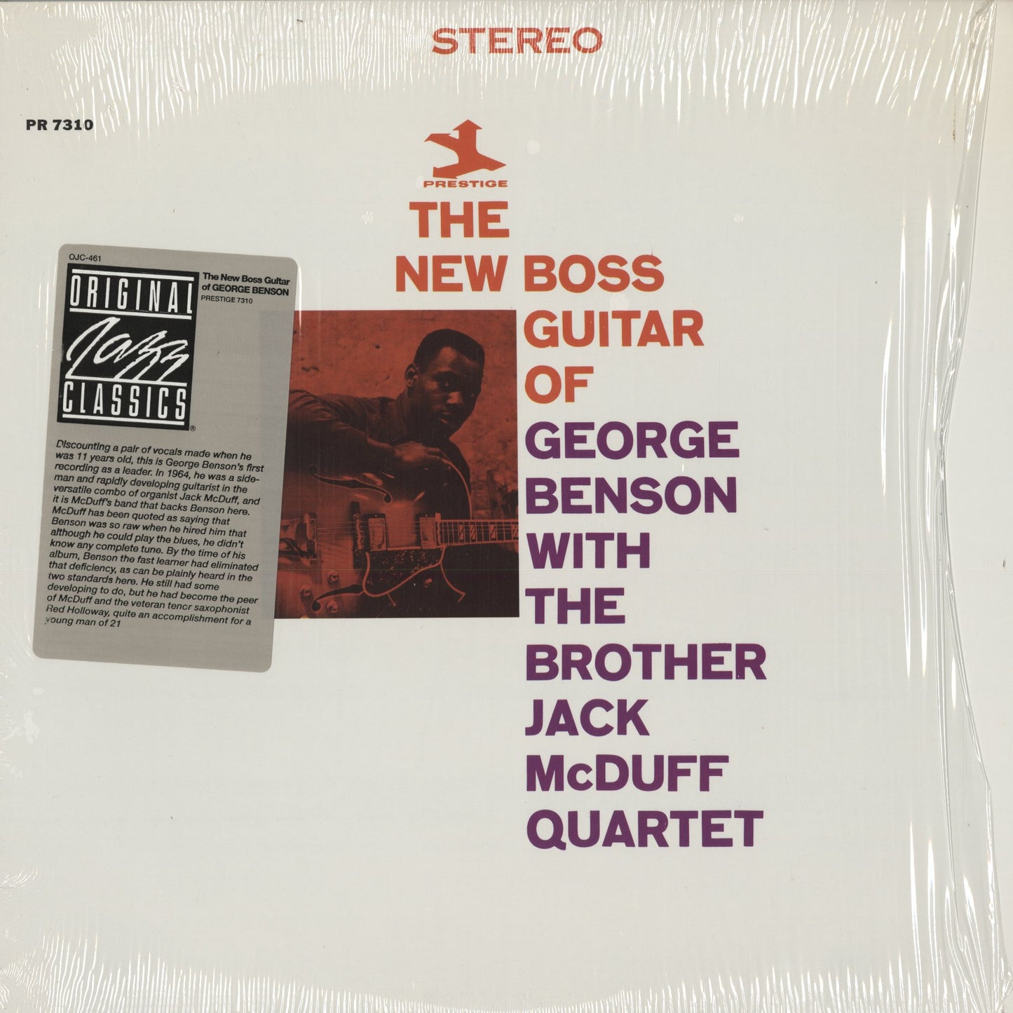 George Benson - The New Boss Guitar Of George Benson (OJC-461) 1990 US Prestige - OJC｜中古LP