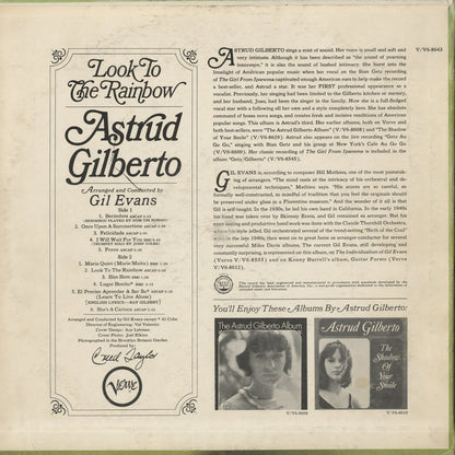 Astrud Gilberto / アストラッド・ジルベルト / Look To The Rainbow (V6-8643)