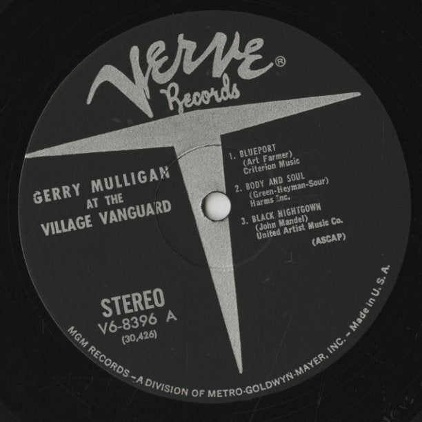 Gerry Mulligan / ジェリー・マリガン / At The Village Vanguard (V6-8396)