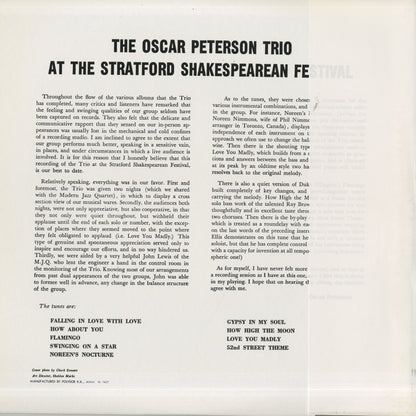 Oscar Peterson / オスカー・ピーターソン / At The Stratford Shakespearean Festival (MV2502)
