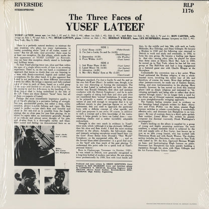 Yusef Lateef / ユセフ・ラティーフ / The Three Faces Of Yusef Lateef (RLP1176)