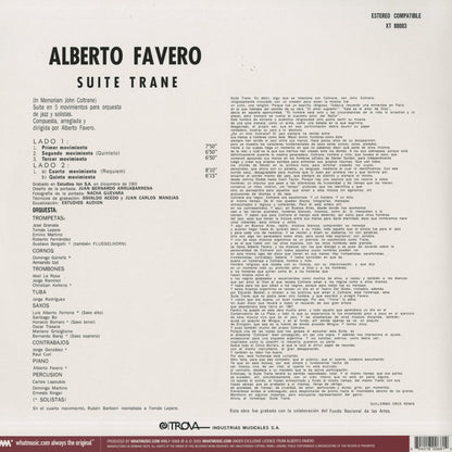 Alberto Favero / アルベルト・ファヴェロ / Suite Trane (In Memoriam John Coltrane) (WMLP-0068)