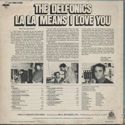 The Delfonics / デルフォニックス / La La Means I Love You (LP 1150)