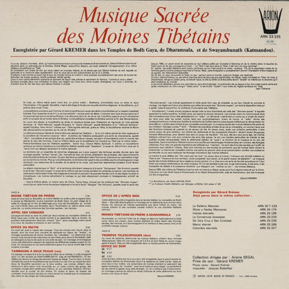 Gérard Krémer / Musique Sacrée Des Moines Tibétains (AR33335)