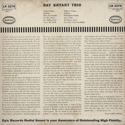 Ray Bryrant / レイ・ブライアント / Ray Bryant Trio (LN 3279)