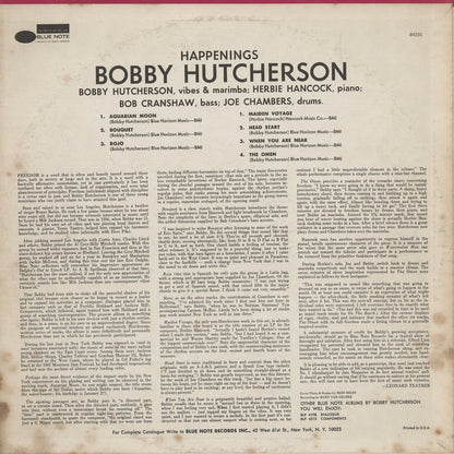 Bobby Hutcherson / ボビー・ハッチャーソン / Happenings (BST 84231) Black Blue Label