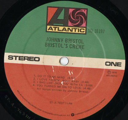 Johnny Bristol – Bristol's Creme (SD 18197) 1976 US Atlantic｜中古LP