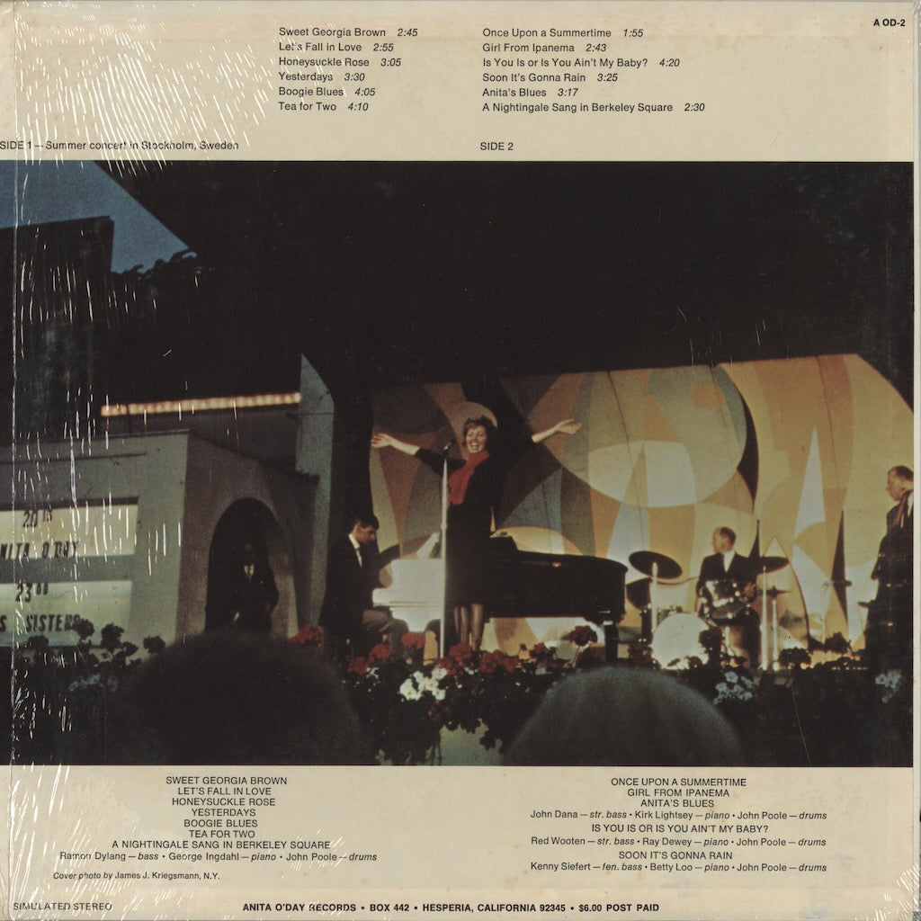 Anita O'Day / アニタ・オデイ / Once Upon A Summertime (AOD-2)