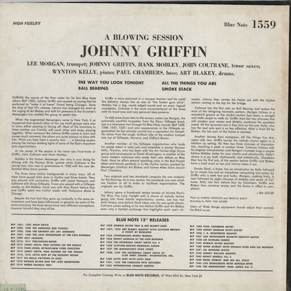 Johnny Griffin - A Blowing Session (BLP 1559) 1972 US Blue Note｜中古LP