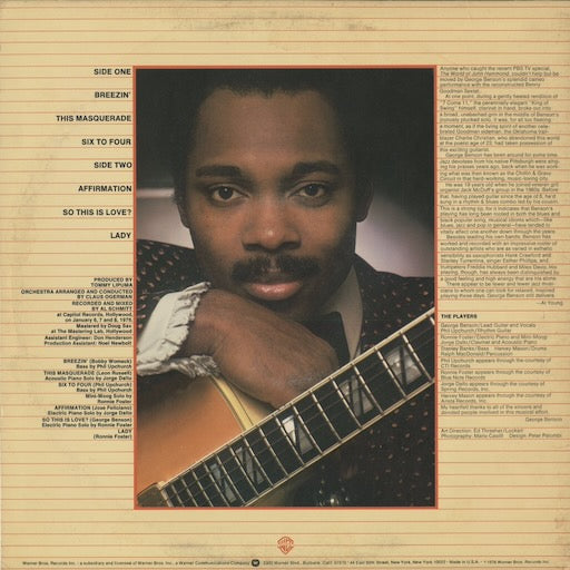 George Benson – Breezin' (BS 2919) 1977 US Warner Bros｜中古LP