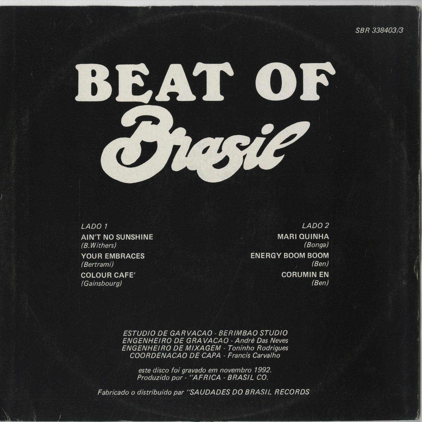 V.A./ Beat of Brasil 1 (SBR 338403/3 )