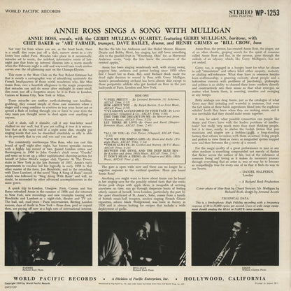 Annie Ross / アニー・ロス / Sings a Song With Mulligan (GXF 3120)