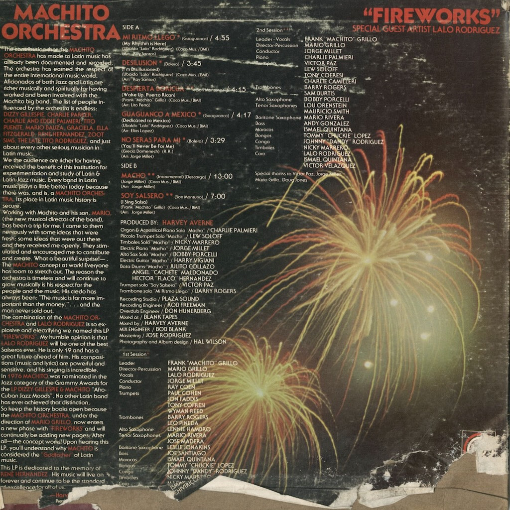 Machito Orchestra / マチート・オーケストラ / Fireworks (CLP 131X)