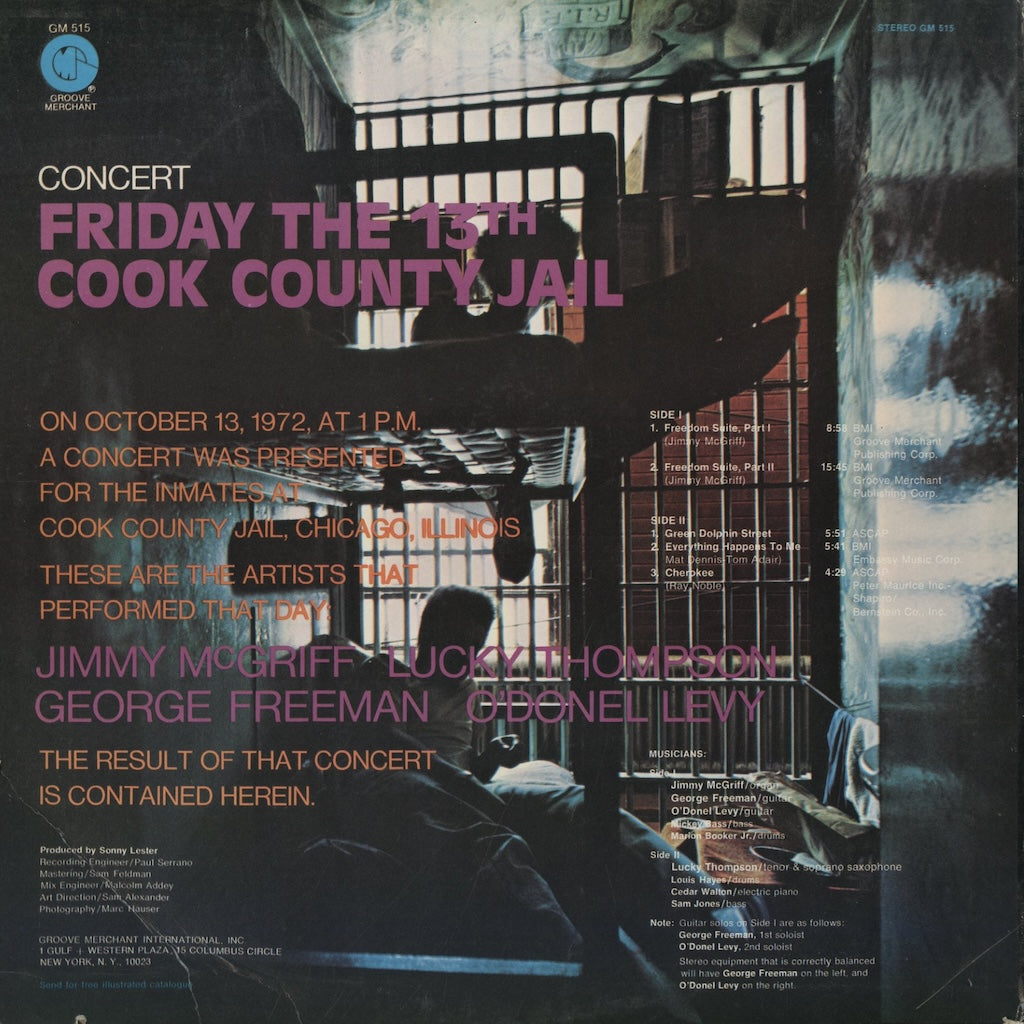 Jimmy McGriff / ジミー・マグリフ / Friday The 13th Cook County Jail (GM515)