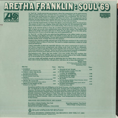 Aretha Franklin / アレサ・フランクリン / Soul '69 (SD8212)