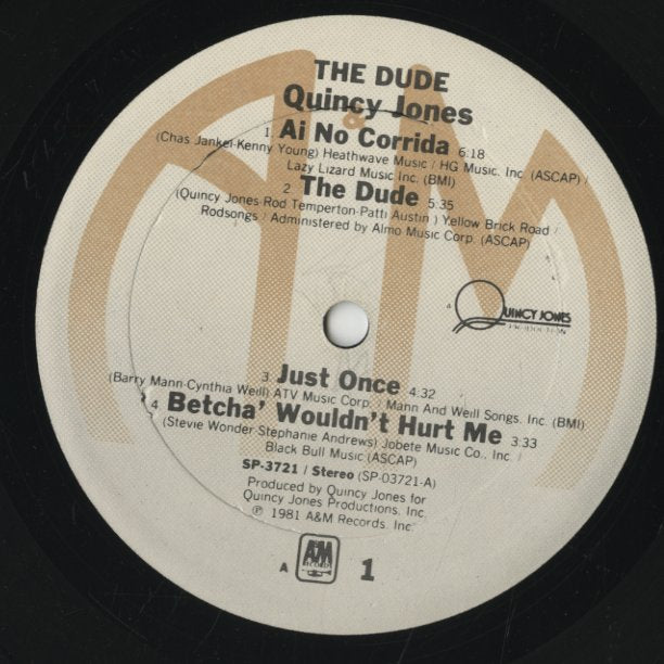 Quincy Jones / クインシー・ジョーンズ / The Dude (SP-3721)