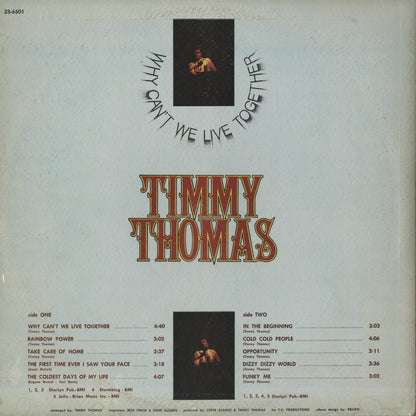 Timmy Thomas / ティミー・トーマス / Why Can't We Live Together (ST-6501)