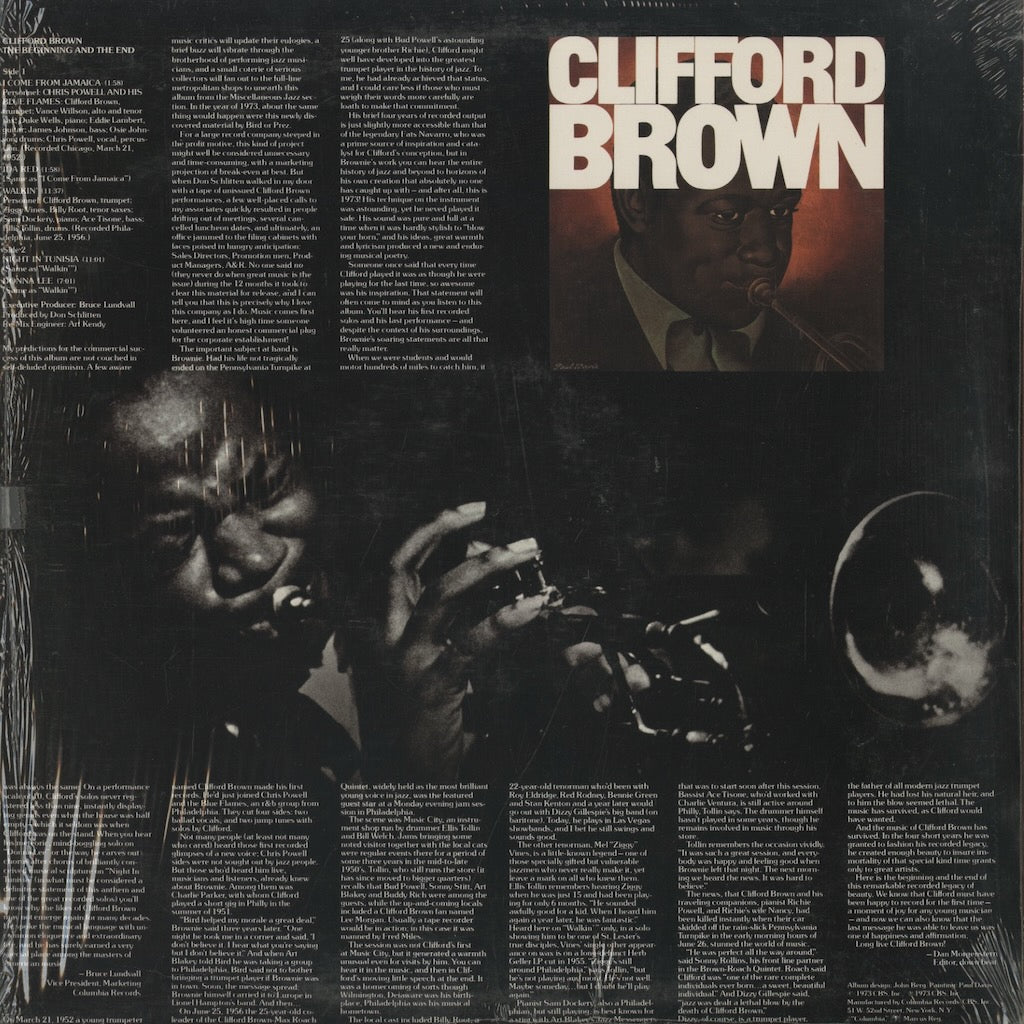 Clifford Brown / クリフォード・ブラウン / The Beginning And The End (C32284)