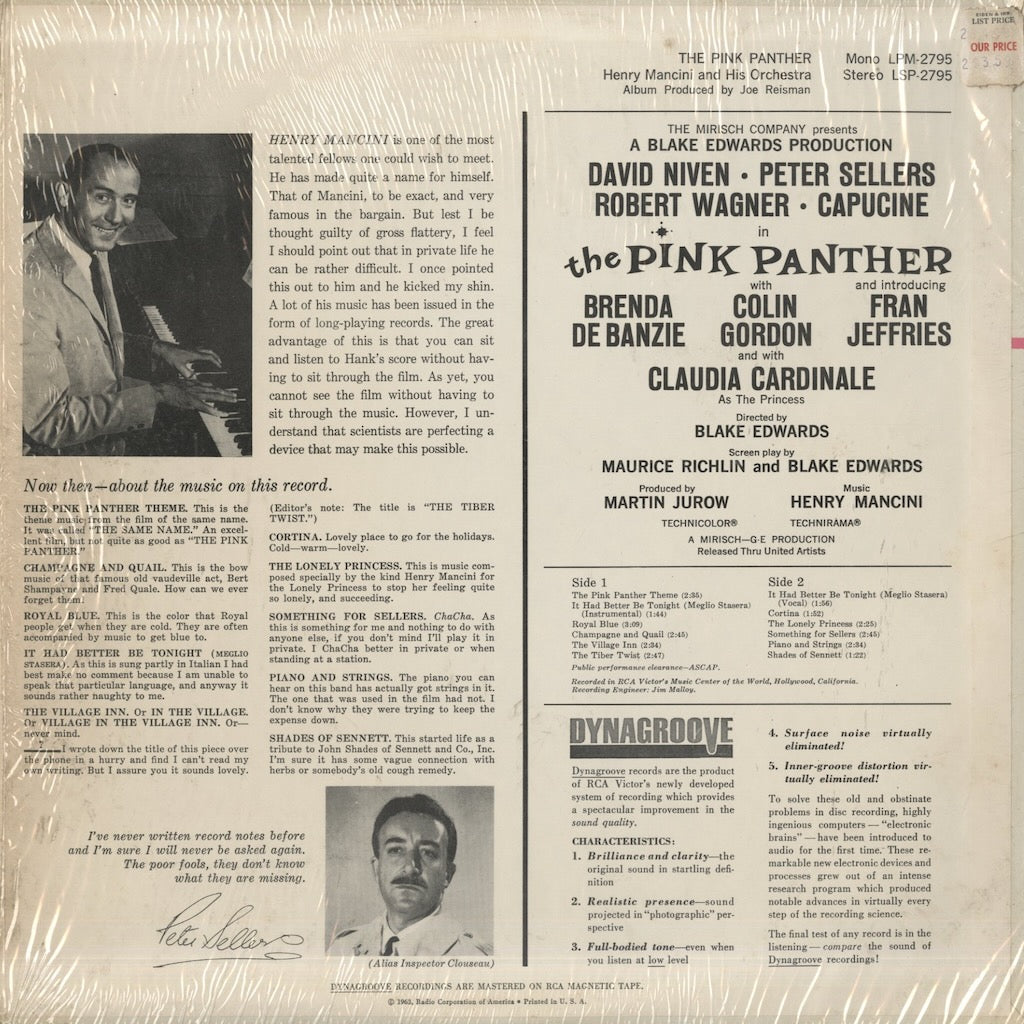 The Pink Panther -OST / Henry Mancini (LSP 2795)