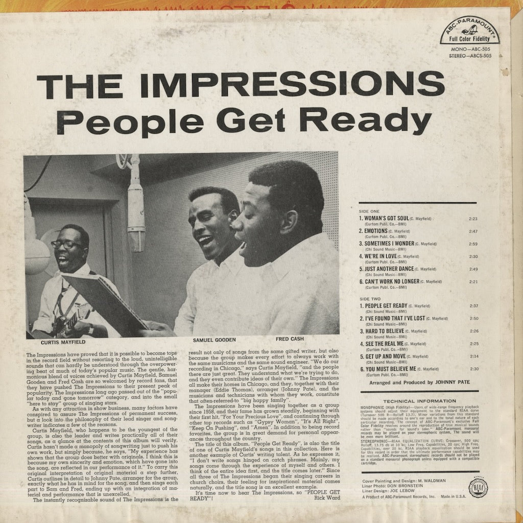 The Impressions / インプレッションズ / People Get Ready (ABC-505)