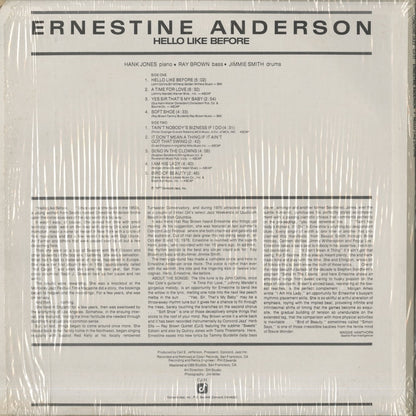 Ernestine Anderson / アーネスティン・アンダーソン / Hello Like Before (CJ-31)