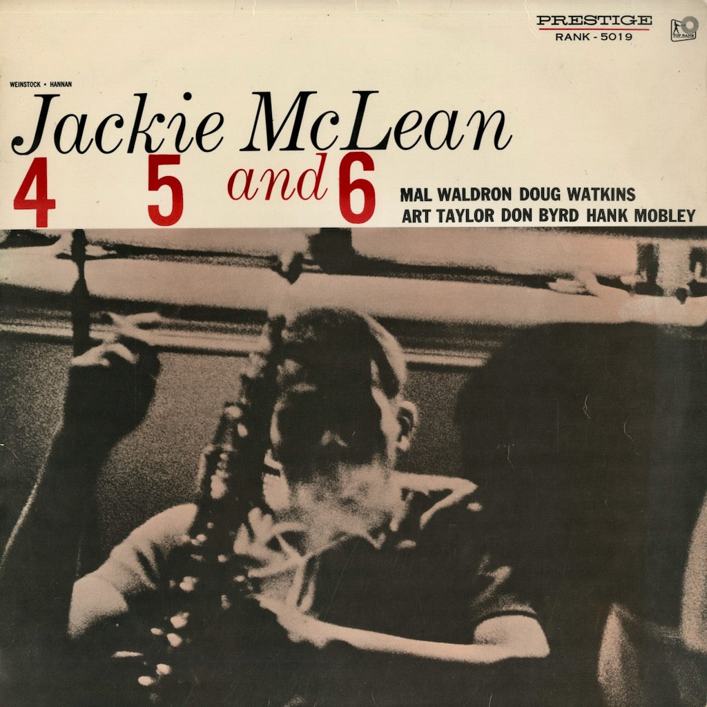 Jackie McLean / ジャッキー・マクリーン / 4, 5 and 6 (RANK-5019)