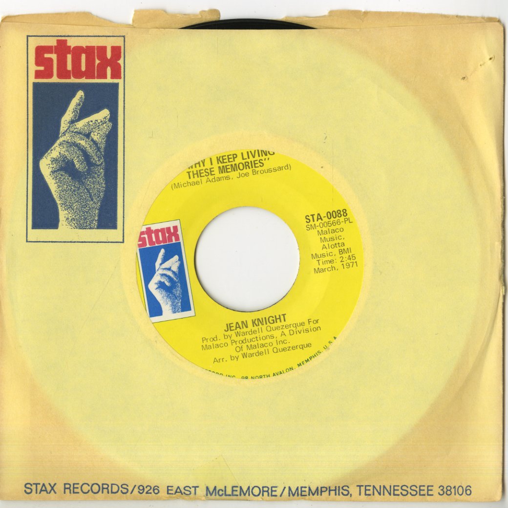 Jean Knight / ジーン・ナイト / Mr. Big Stuff / Why I Keep Living These Memories -7 (STA 0088)