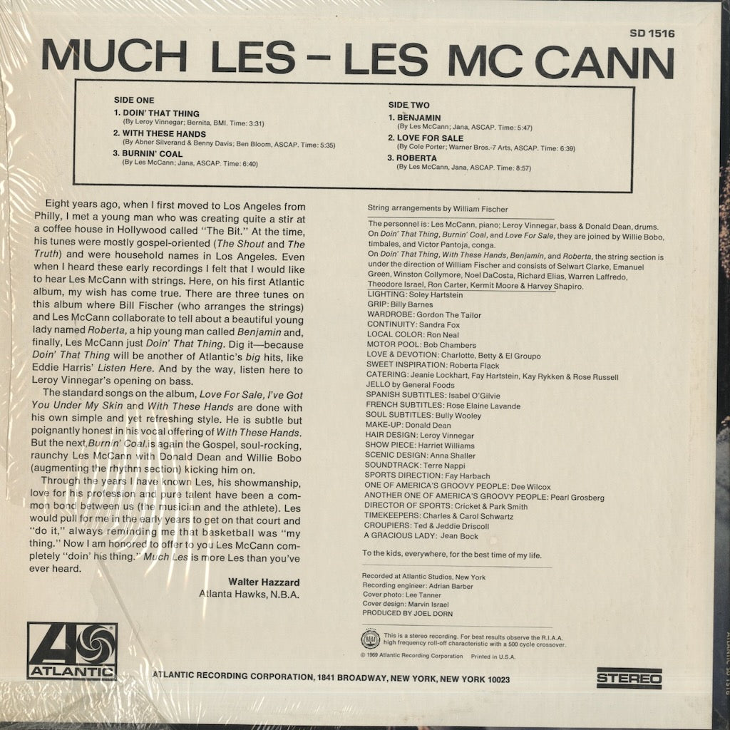 Les McCann / レス・マッキャン / Much Les (SD 1516)