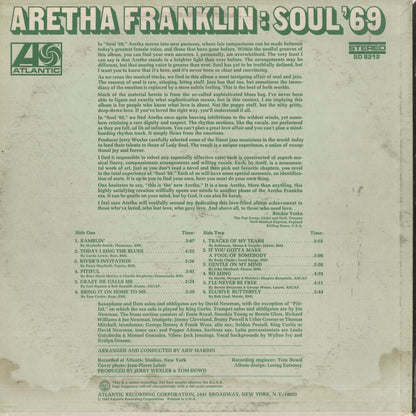 Aretha Franklin / アレサ・フランクリン / Soul '69 (SD8212)