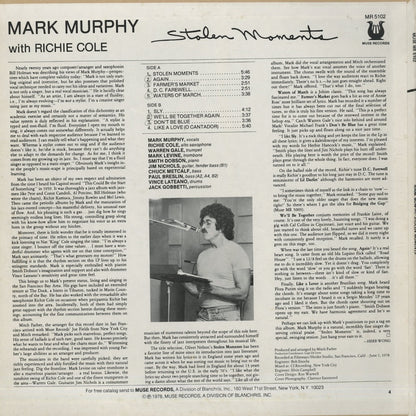 Mark Murphy / マーク・マーフィ / Stolen Moments (MR 5102)