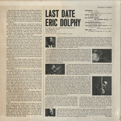 Eric Dolphy / エリック・ドルフィ / Last Date (LS86013)