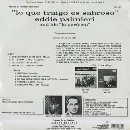 Eddie Palmieri / エディ・パルミエリ / Lo Que Traigo Es Sabroso (PLP6692)