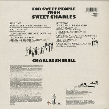 Sweet Charles / スウィート・チャールズ / For Sweet People (URBLP 9)