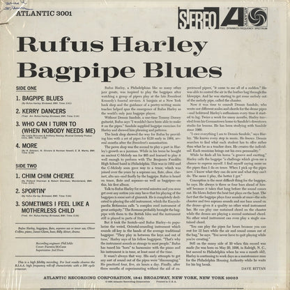 Rufus Harley / ルーファス・ハーレイ / Bagpipe Blues (SD 3001)