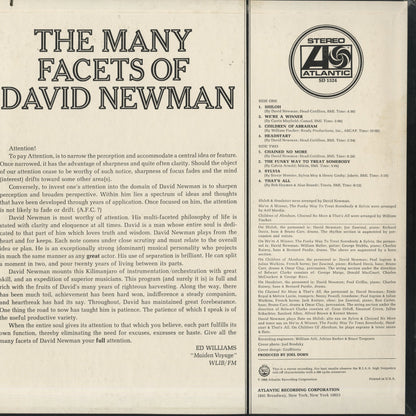 David Newman / デヴィッド・ニューマン / The Many Facets Of David Newman (SD 1524)