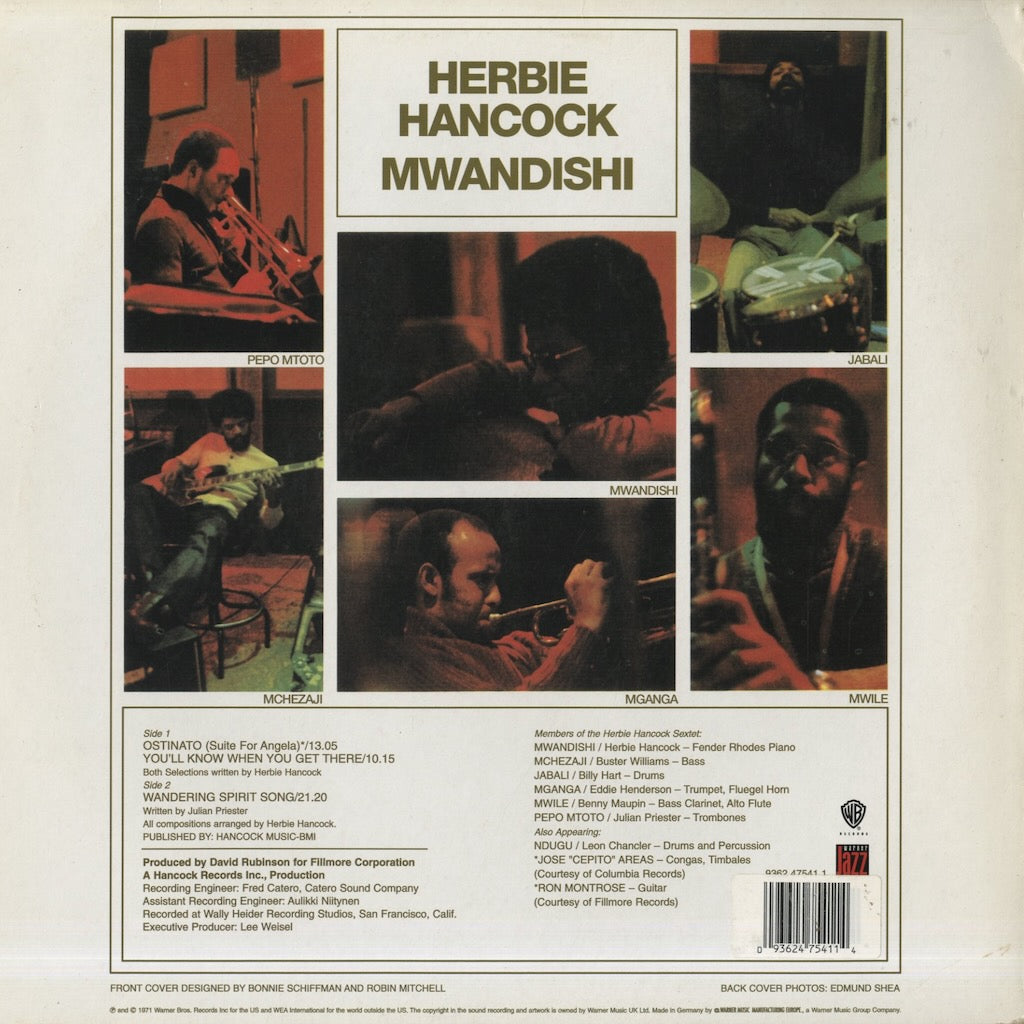 Herbie Hancock / ハービー・ハンコック / MWANDISHI (9362 47541 1)