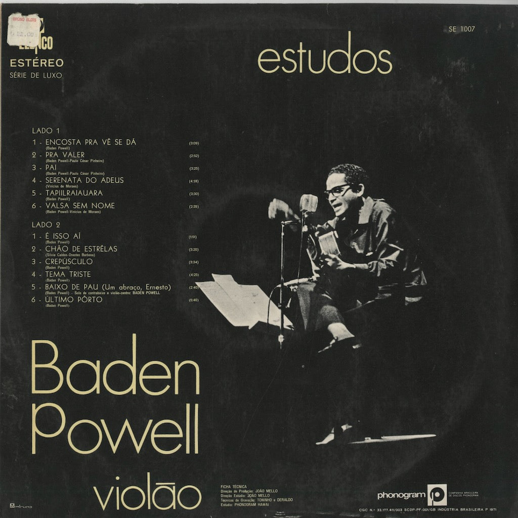 Baden Powell / バーデン・パウエル / Estudos (SE 1007) – VOXMUSIC 