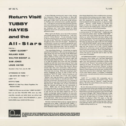 Tubby Hayes / タビー・ヘイズ / Return Visit! (UCJU-9052)